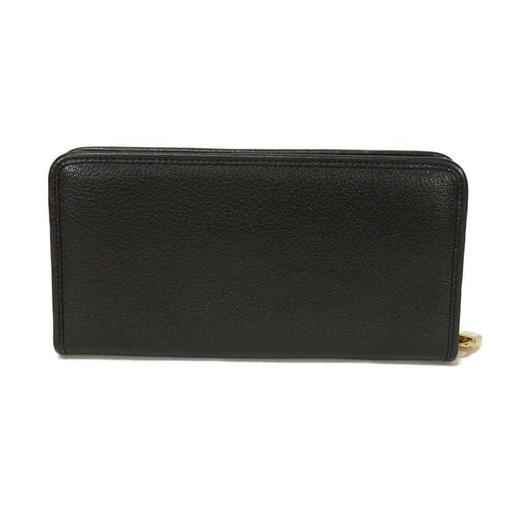 LOEWE Long Wallet Purse 113N95.F13 Goatskin black anagram Amazona Zip Around Wallet