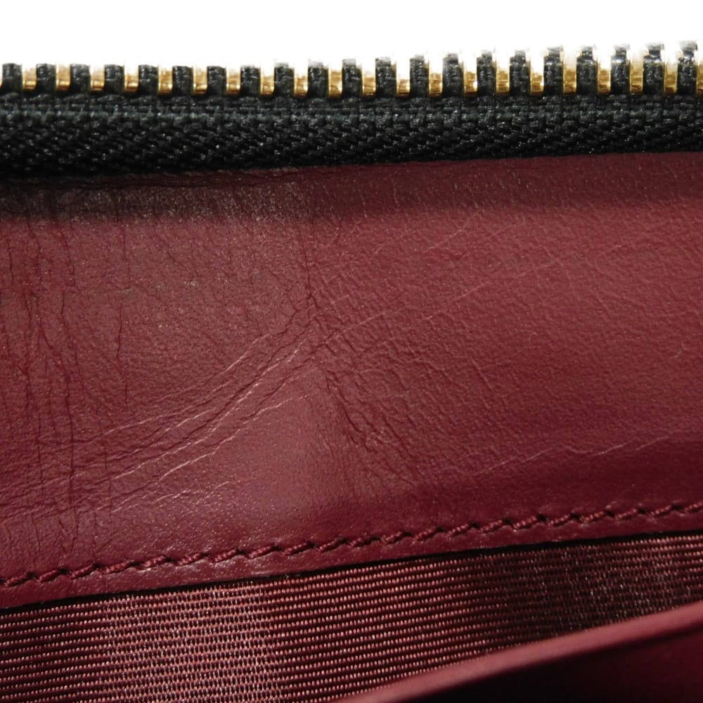 LOEWE Long Wallet Purse 113N95.F13 Goatskin black anagram Amazona Zip Around Wallet