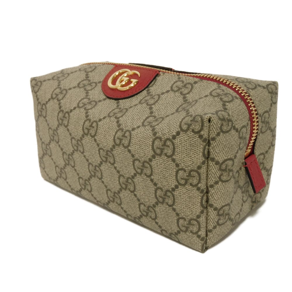 GUCCI Pouch 548393 K5I5G 9778 GG Supreme canvas (polyurethane processing) beige GG Supreme Ophidia Cosmetic Case