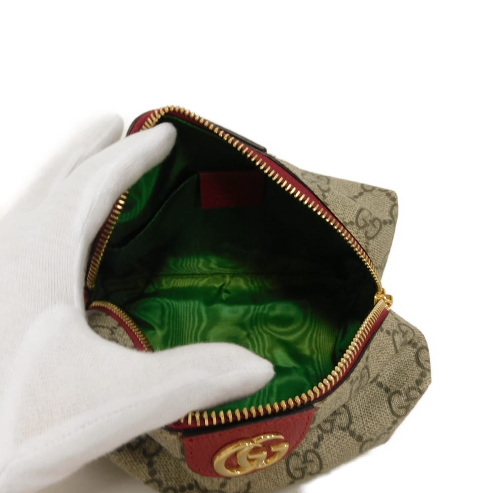 GUCCI Pouch 548393 K5I5G 9778 GG Supreme canvas (polyurethane processing) beige GG Supreme Ophidia Cosmetic Case