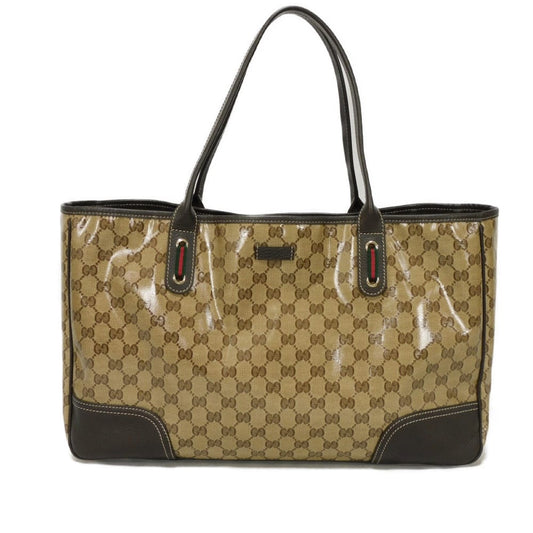 GUCCI Tote Bag 293589 GG Crystal Canvas (Plastics finish) beige Sherry GG Crystal Tote