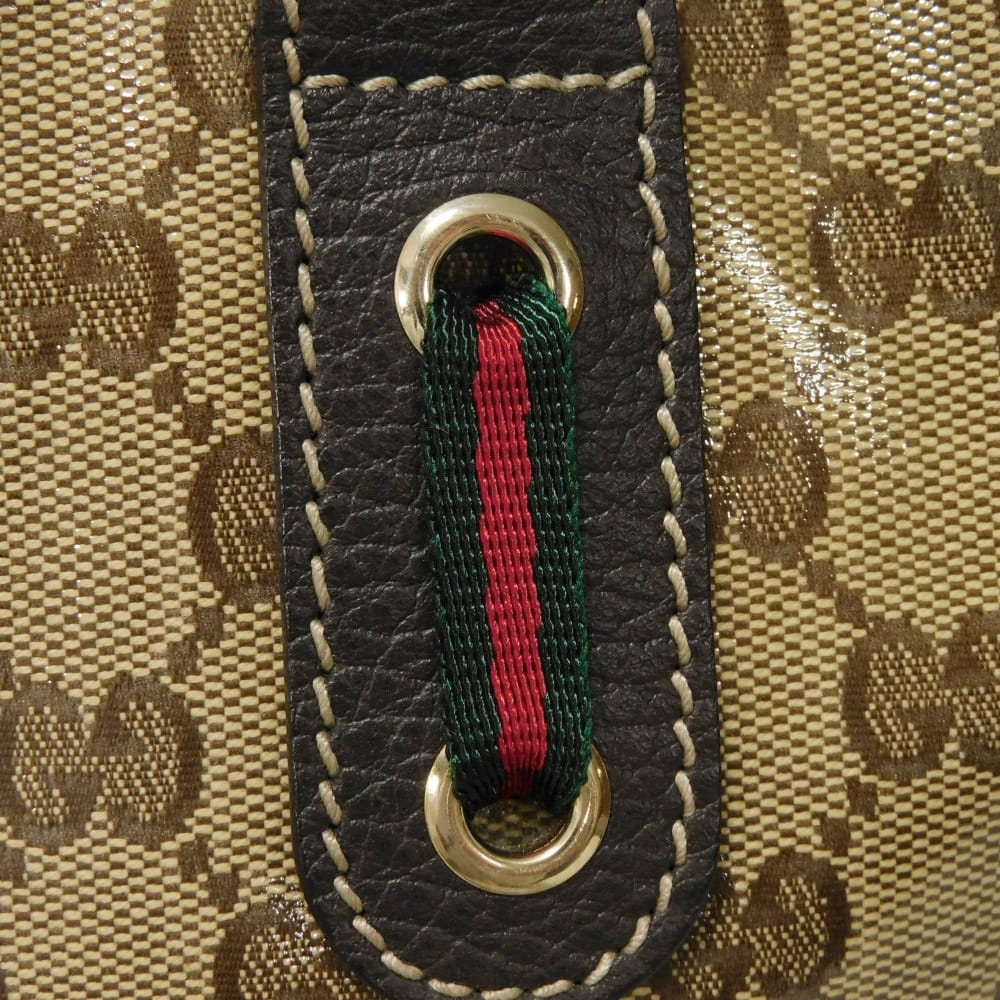 GUCCI Tote Bag 293589 GG Crystal Canvas (Plastics finish) beige Sherry GG Crystal Tote