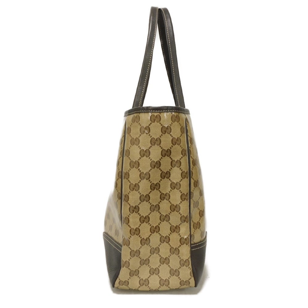 GUCCI Tote Bag 293589 GG Crystal Canvas (Plastics finish) beige Sherry GG Crystal Tote