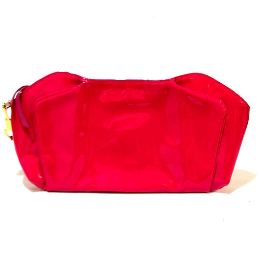 Christian Louboutin Clutch bag Patent leather Red enamel Party bag Women Used Authentic