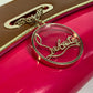 Christian Louboutin Clutch bag 1120586 Calfskin/patent leather/suede Brown x pink By color Riviera Women Used Authentic