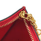 Christian Louboutin Clutch bag 1185073 leather black Heart charm with logo Women Used Authentic