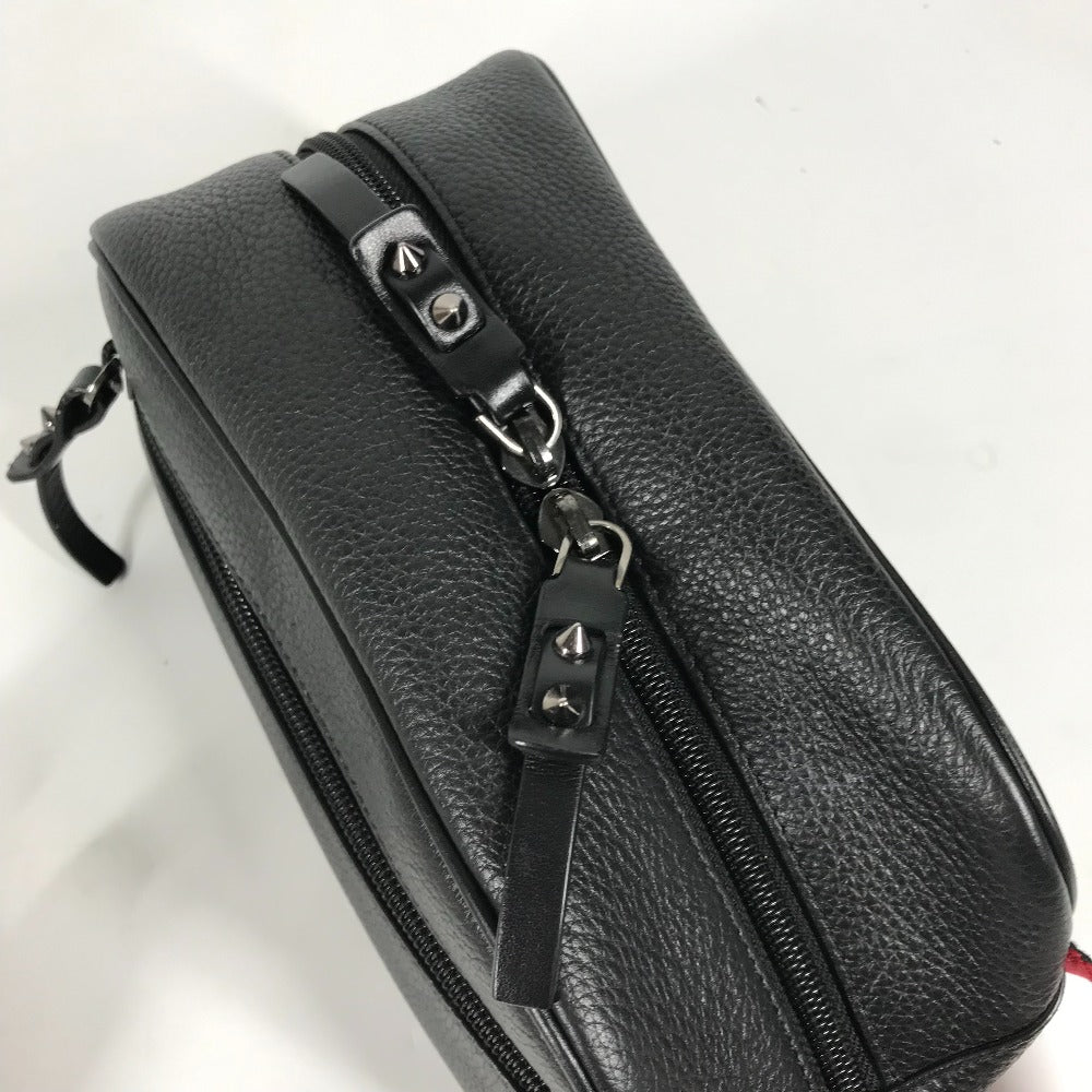 Christian Louboutin business bag 1205142 leather black BLASTER mens Used Authentic