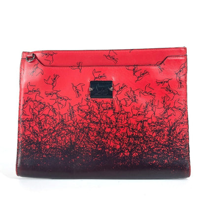 Christian Louboutin Clutch bag leather black logo