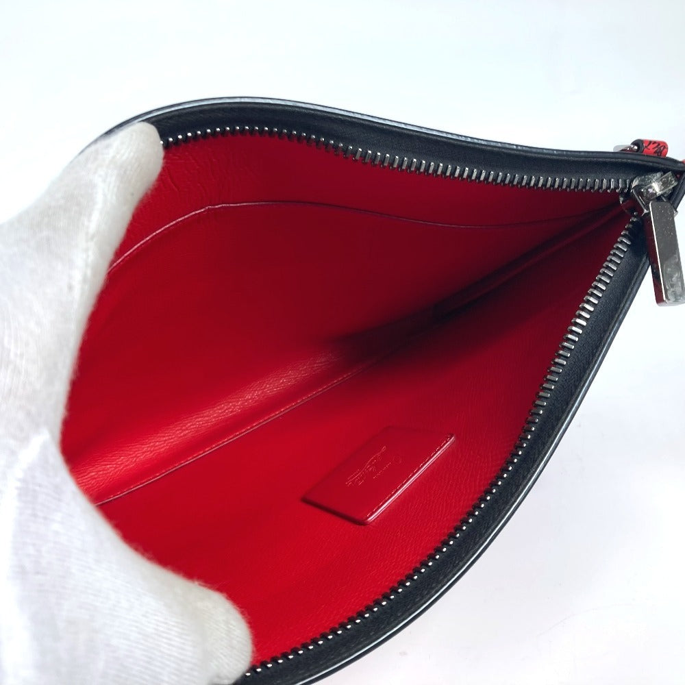 Christian Louboutin Clutch bag leather black logo