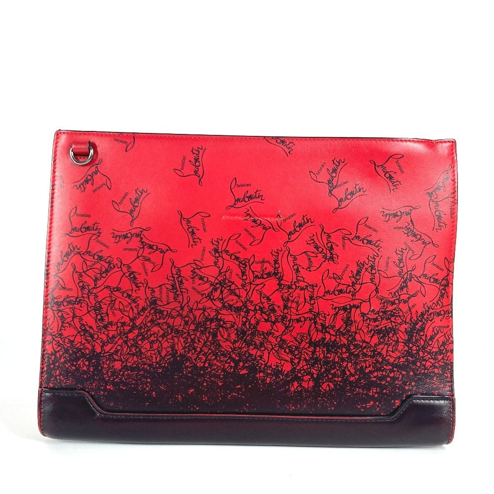 Christian Louboutin Clutch bag leather black logo