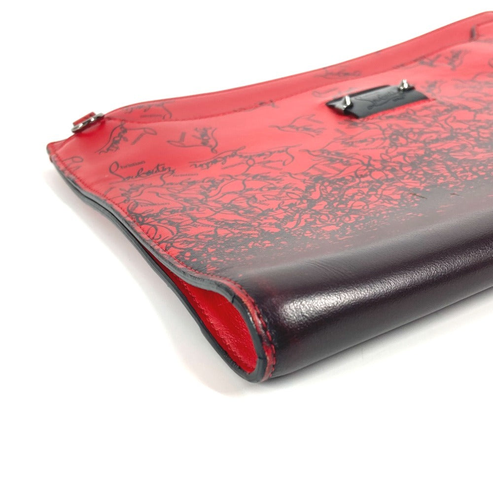 Christian Louboutin Clutch bag leather black logo