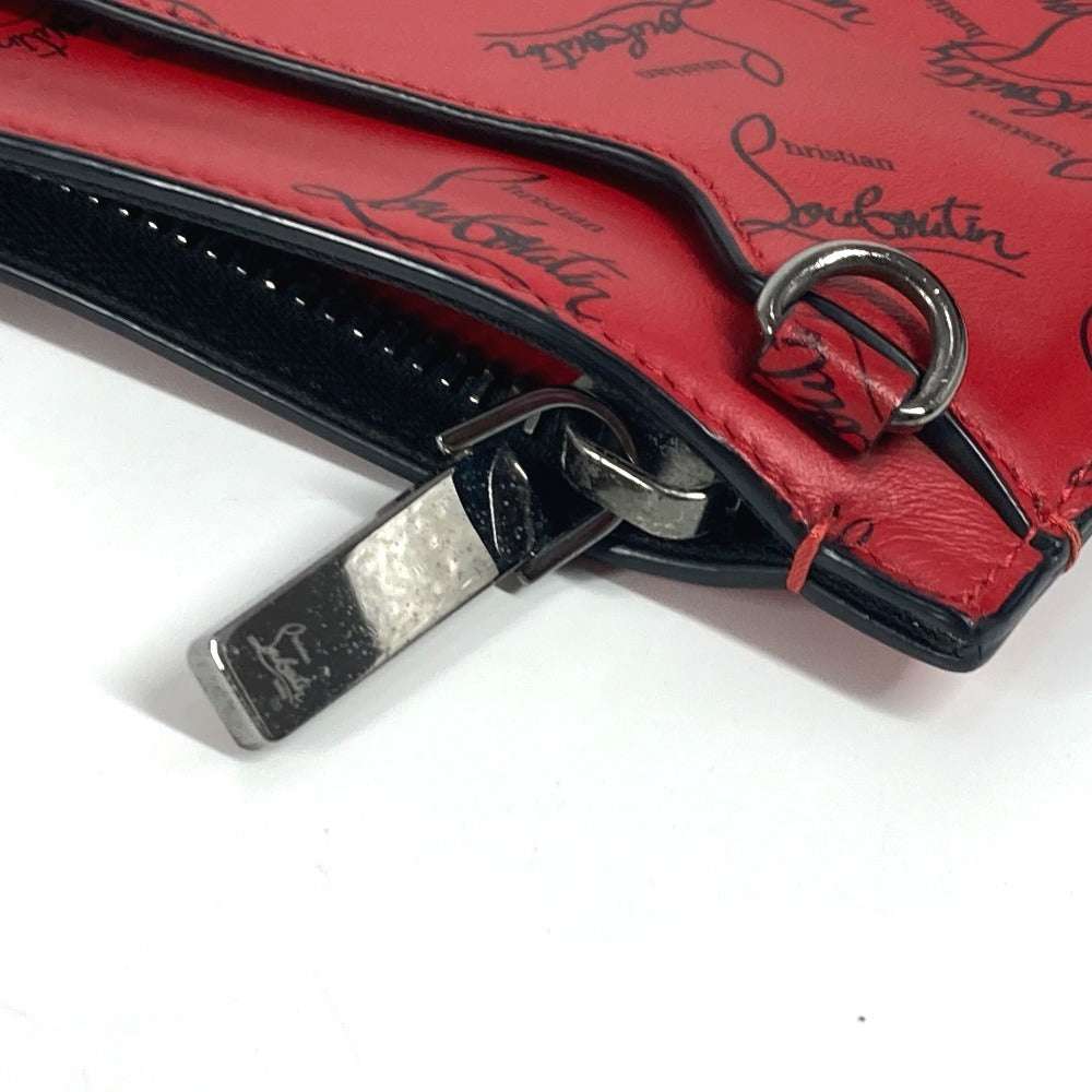 Christian Louboutin Clutch bag leather black logo