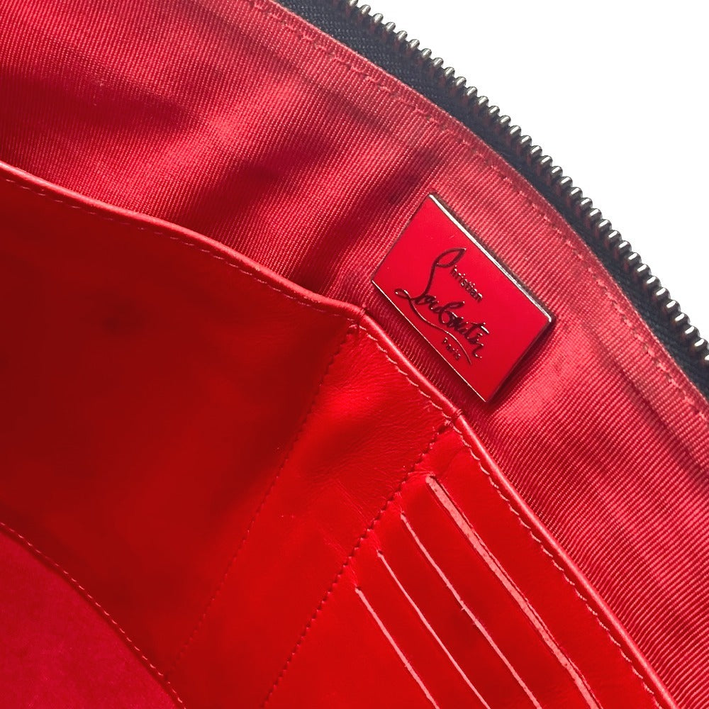 Christian Louboutin Clutch bag leather Red logo