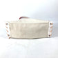 Christian Louboutin Shoulder Bag Canvas / leather white Vertical Tote Bag CABALACE Women Used Authentic