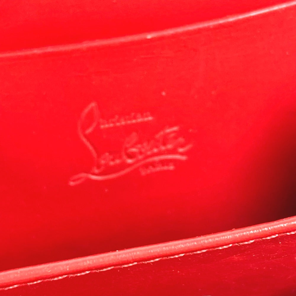 Christian Louboutin Coin case leather beige Wallet Coin Pocket craft logo Women Used Authentic