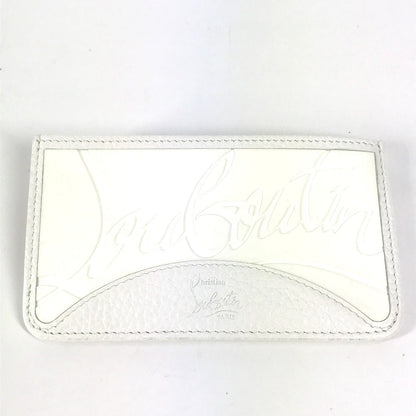 Christian Louboutin Coin case Rubber, Leather white logo sole