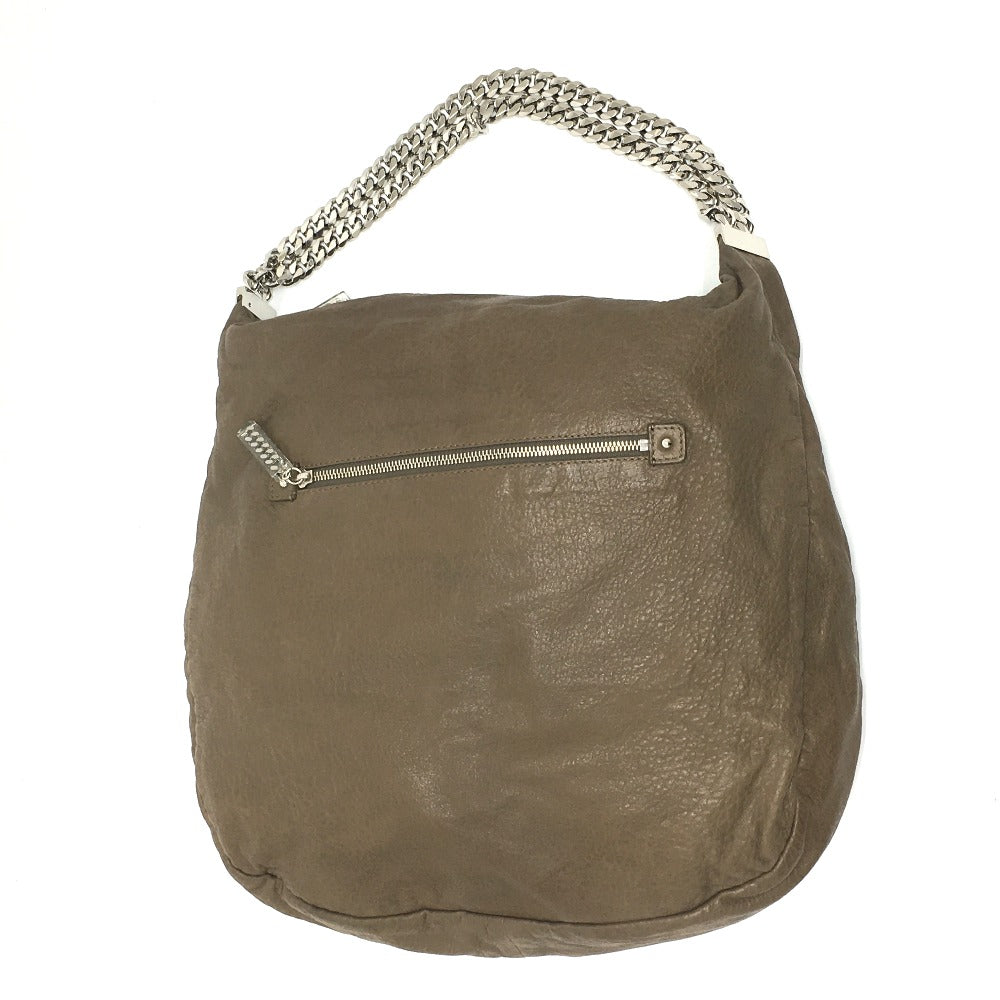 Christian Louboutin Shoulder Bag leather Brown Shoulder Women Used Authentic