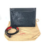 Christian Louboutin Shoulder Bag leather black SKY Sky Sequins Women Used Authentic