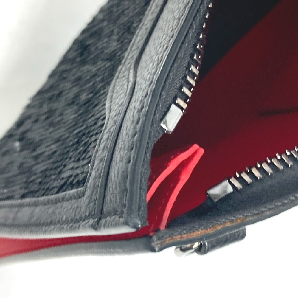 Christian Louboutin Shoulder Bag leather black SKY Sky Sequins Women Used Authentic