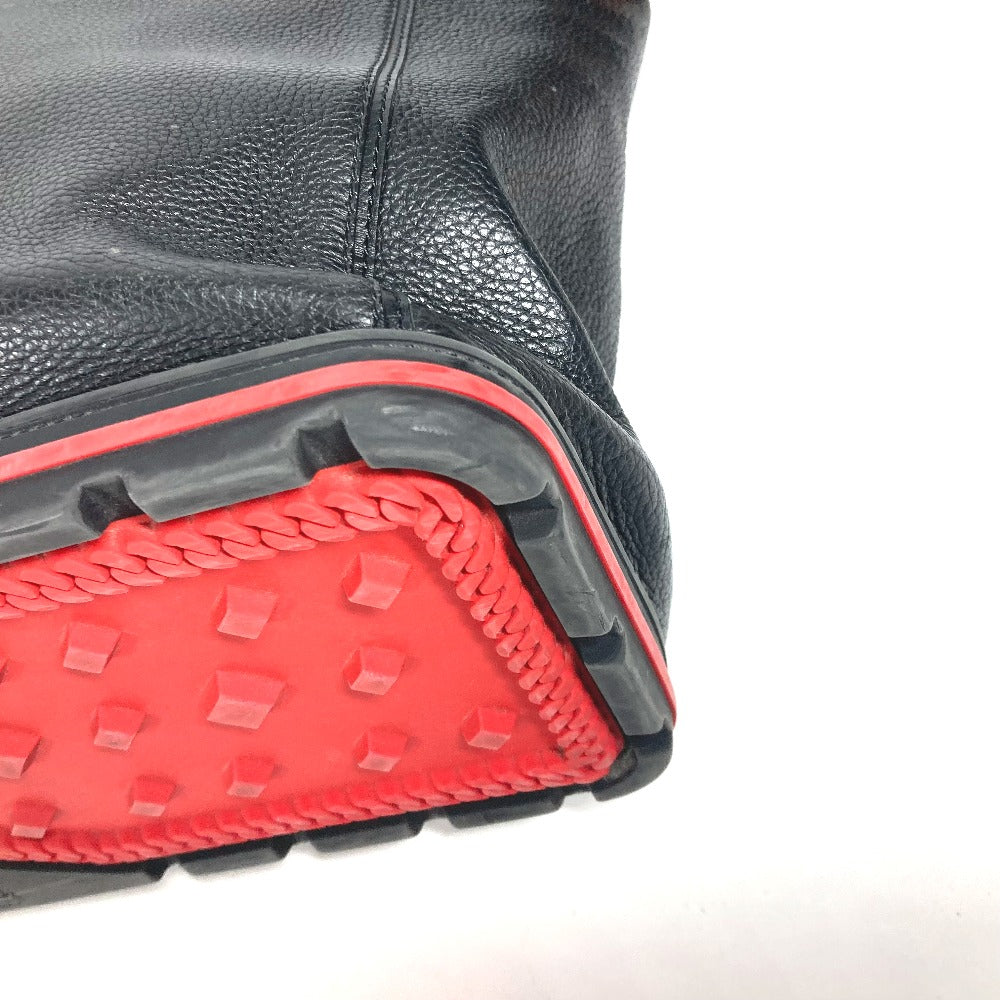 Christian Louboutin Tote Bag leather black Kabyker Small Logo Badge mens(Unisex) Used Authentic