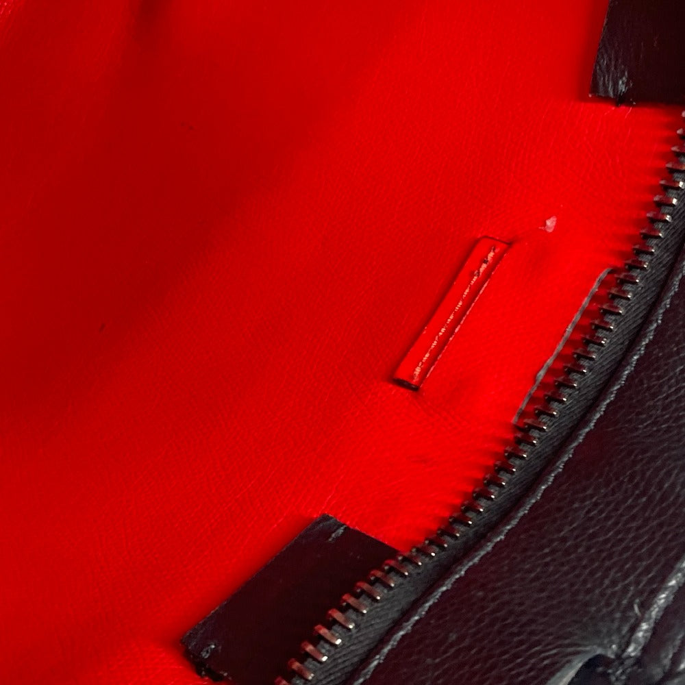 Christian Louboutin Tote Bag leather black Kabyker Small Logo Badge mens(Unisex) Used Authentic