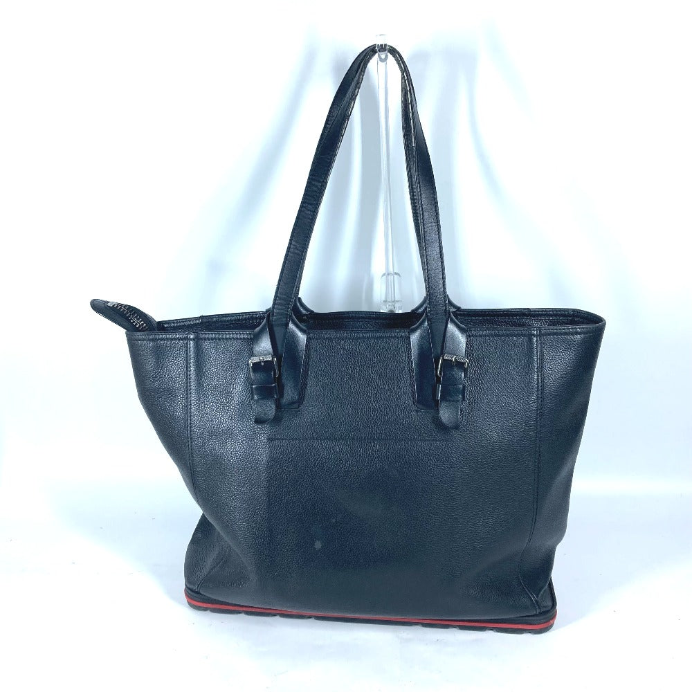 Christian Louboutin Tote Bag leather black Kabyker Small Logo Badge mens(Unisex) Used Authentic