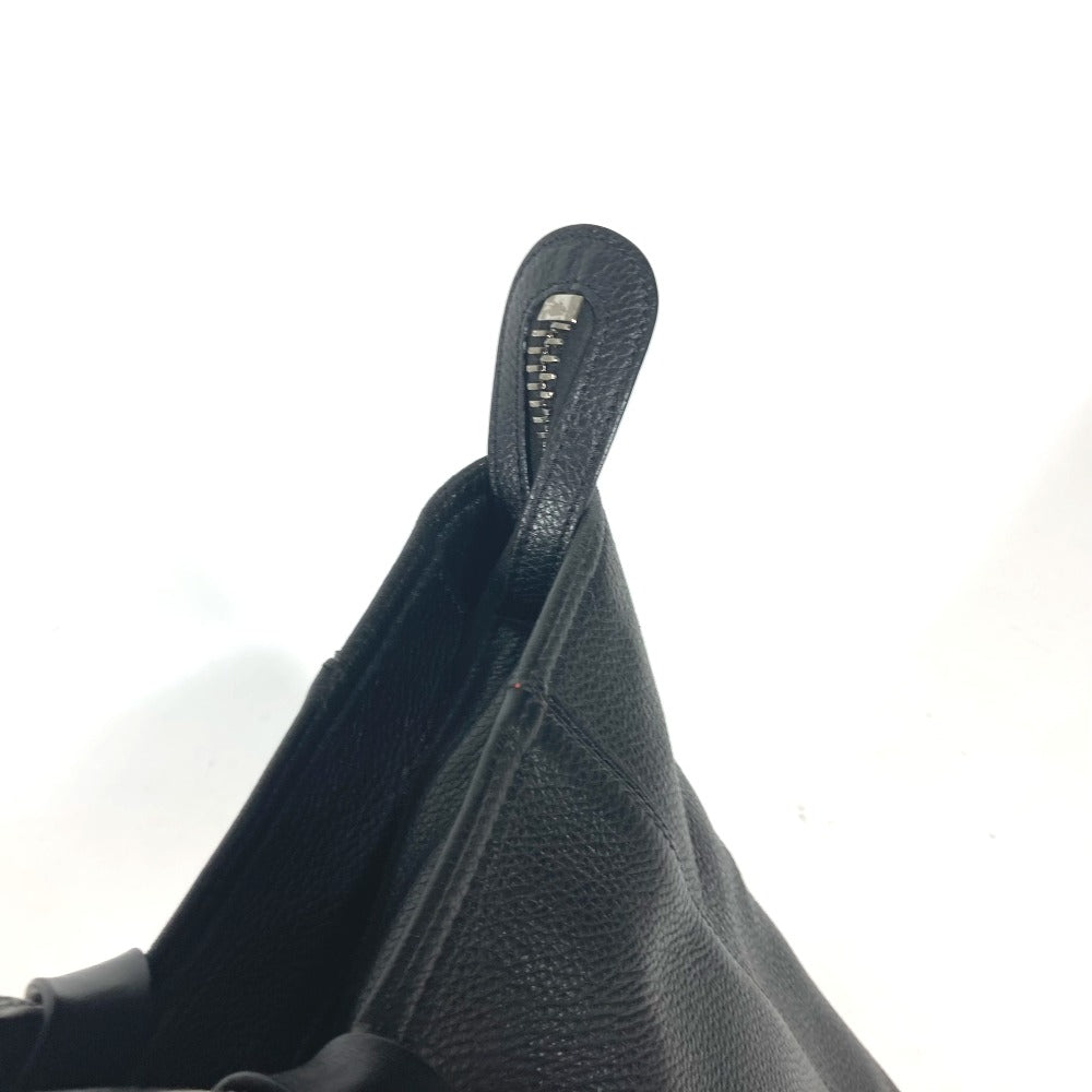 Christian Louboutin Tote Bag leather black Kabyker Small Logo Badge mens(Unisex) Used Authentic