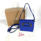 Christian Louboutin Shoulder Bag leather blue logo