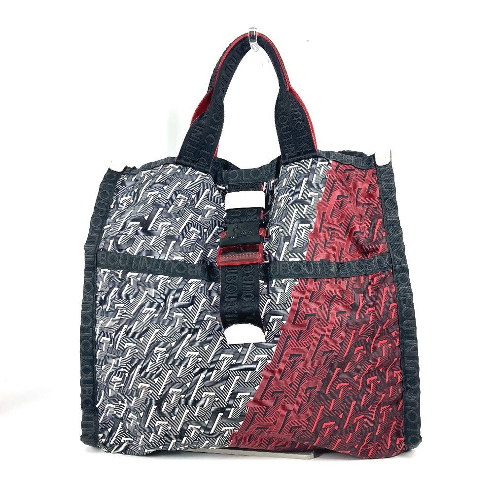 Christian Louboutin Shoulder Bag Nylon Red logo