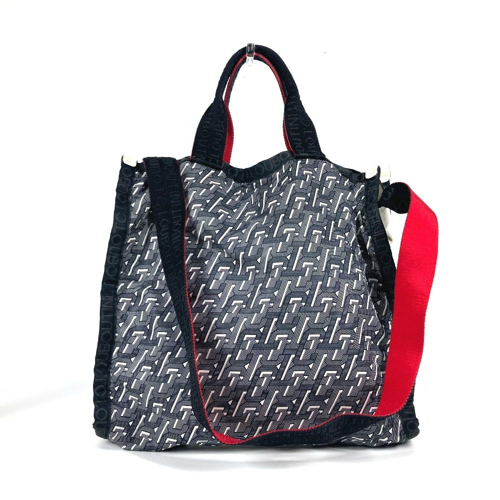 Christian Louboutin Shoulder Bag Nylon Red logo
