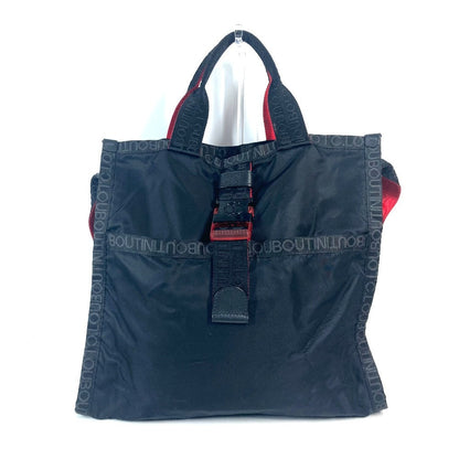 Christian Louboutin Tote Bag Nylon black LOUBICLIC