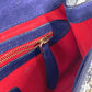 Christian Louboutin Shoulder Bag Patent leather Navy Chain bag, 2WAY bag, clutch bag, flap logo riviera