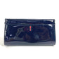 Christian Louboutin Shoulder Bag Patent leather Navy Chain bag, 2WAY bag, clutch bag, flap logo riviera