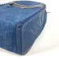 Christian Louboutin Backpack denim blue logo studs