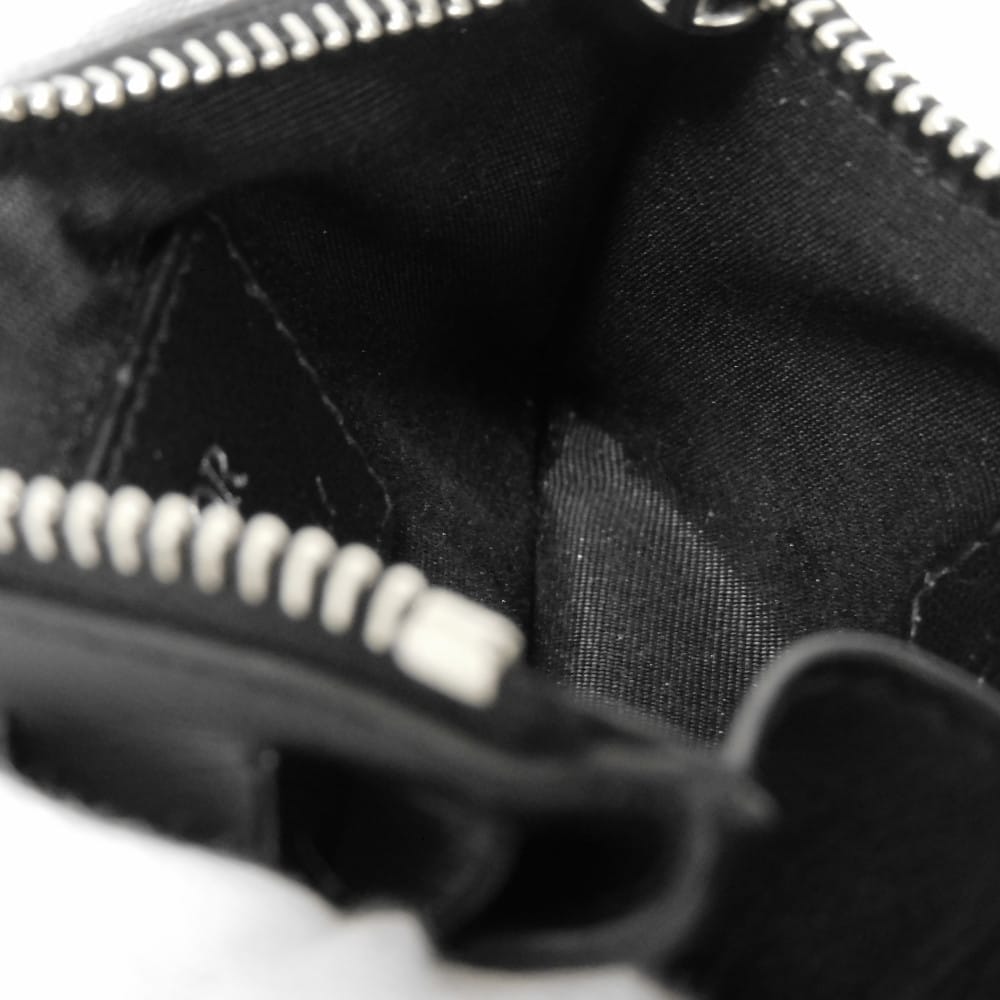 Dior Coin case 2ESBC250VPD_H03E Smooth scarf skin black Oblique Galaxy Zip card holder