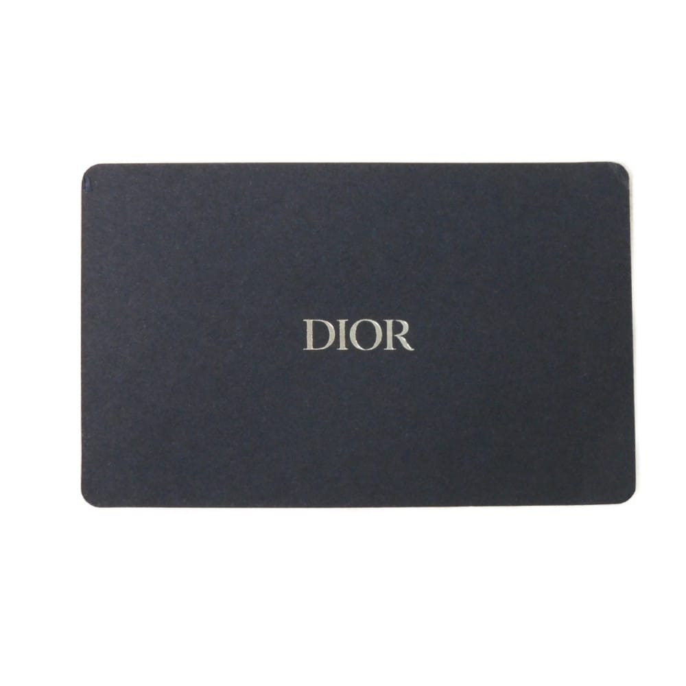 Dior Coin case 2ESBC250VPD_H03E Smooth scarf skin black Oblique Galaxy Zip card holder