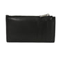Dior Coin case 2ESBC250VPD_H03E Smooth scarf skin black Oblique Galaxy Zip card holder