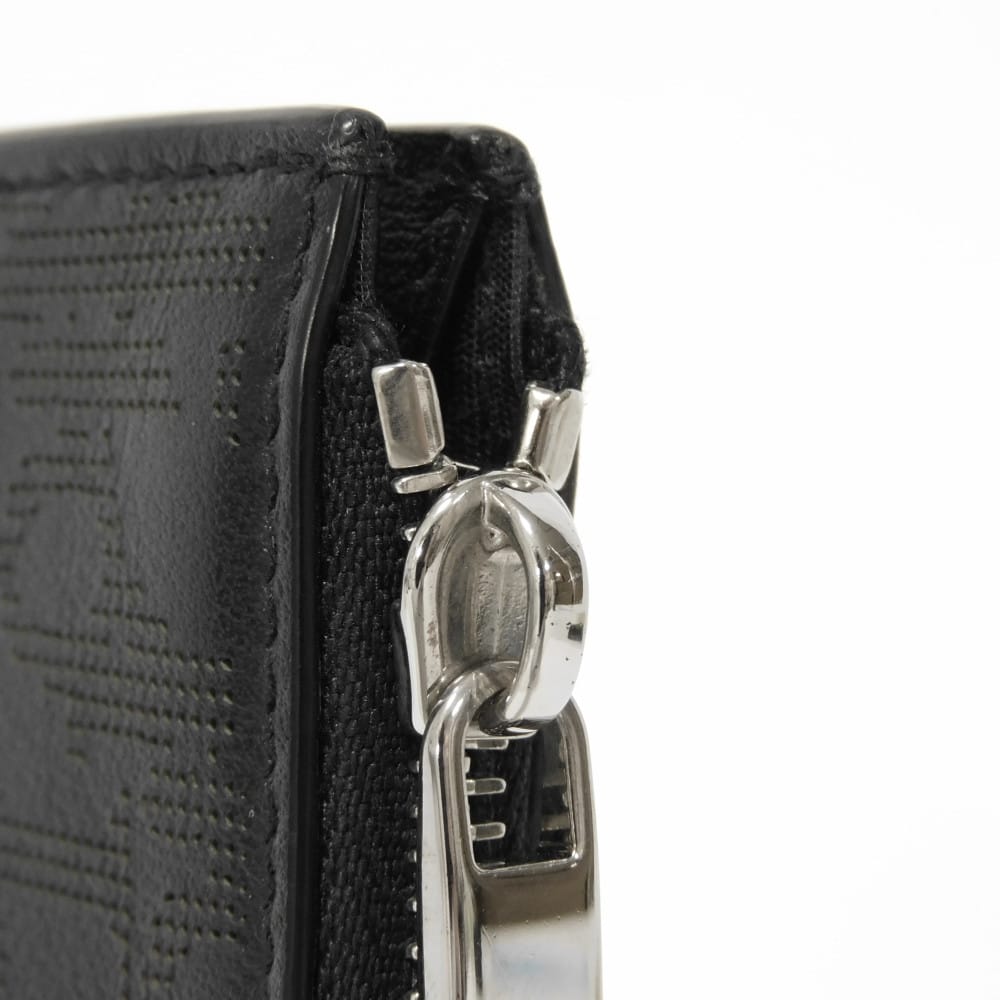 Dior Coin case 2ESBC250VPD_H03E Smooth scarf skin black Oblique Galaxy Zip card holder