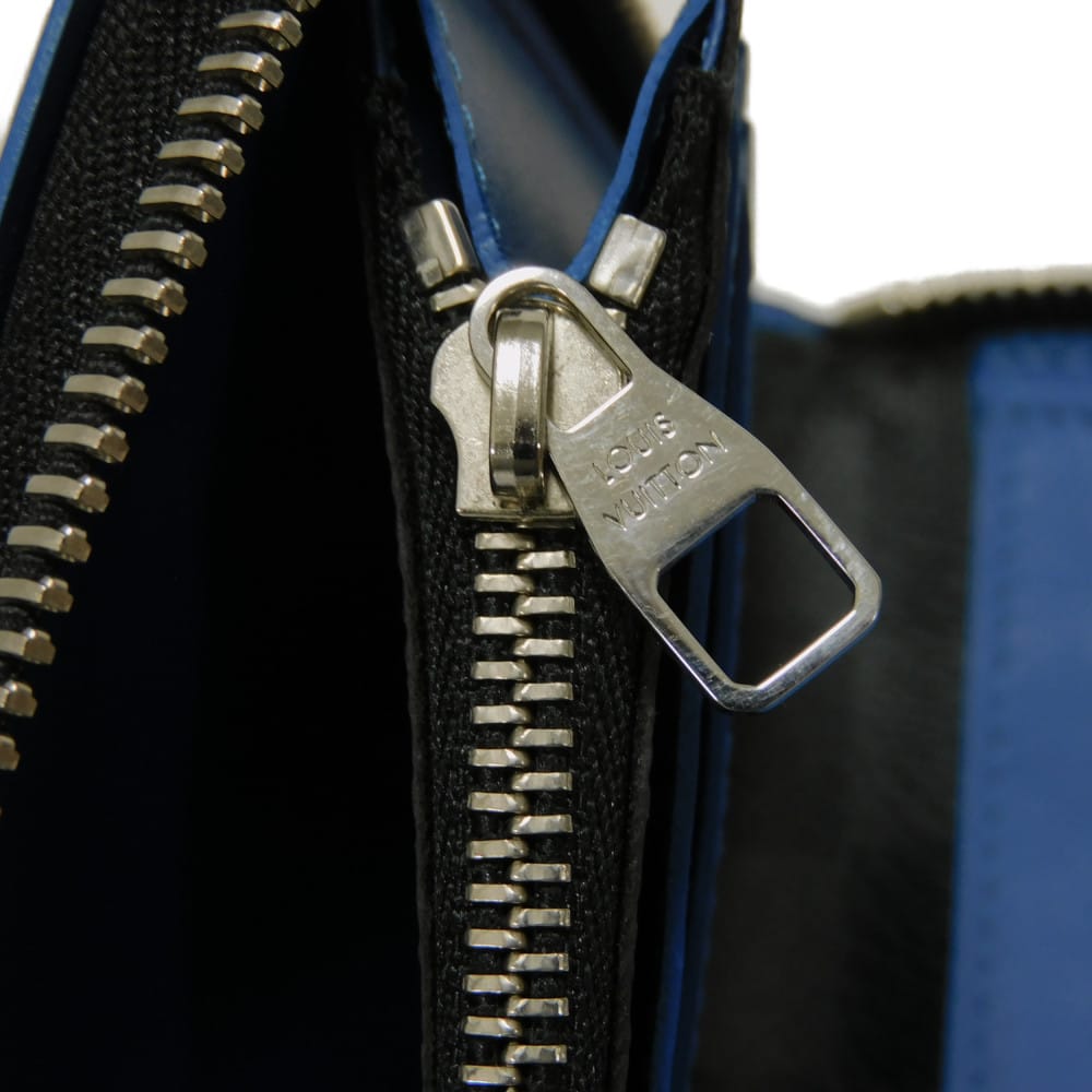 LOUIS VUITTON Long Wallet Purse N64436 Damier Graffit Canvas x Cowhide Leather blue Damier Graphite Zippy Wallet Vertical