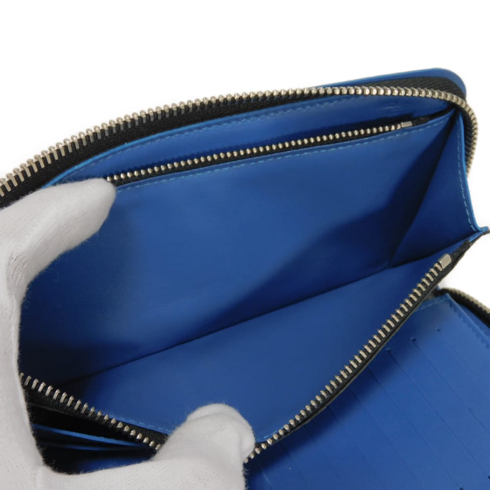 LOUIS VUITTON Long Wallet Purse N64436 Damier Graffit Canvas x Cowhide Leather blue Damier Graphite Zippy Wallet Vertical