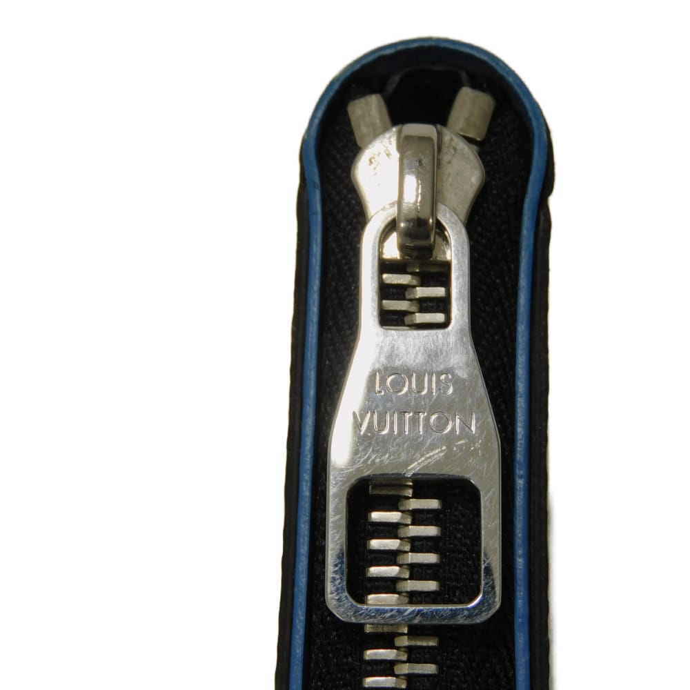 LOUIS VUITTON Long Wallet Purse N64436 Damier Graffit Canvas x Cowhide Leather blue Damier Graphite Zippy Wallet Vertical