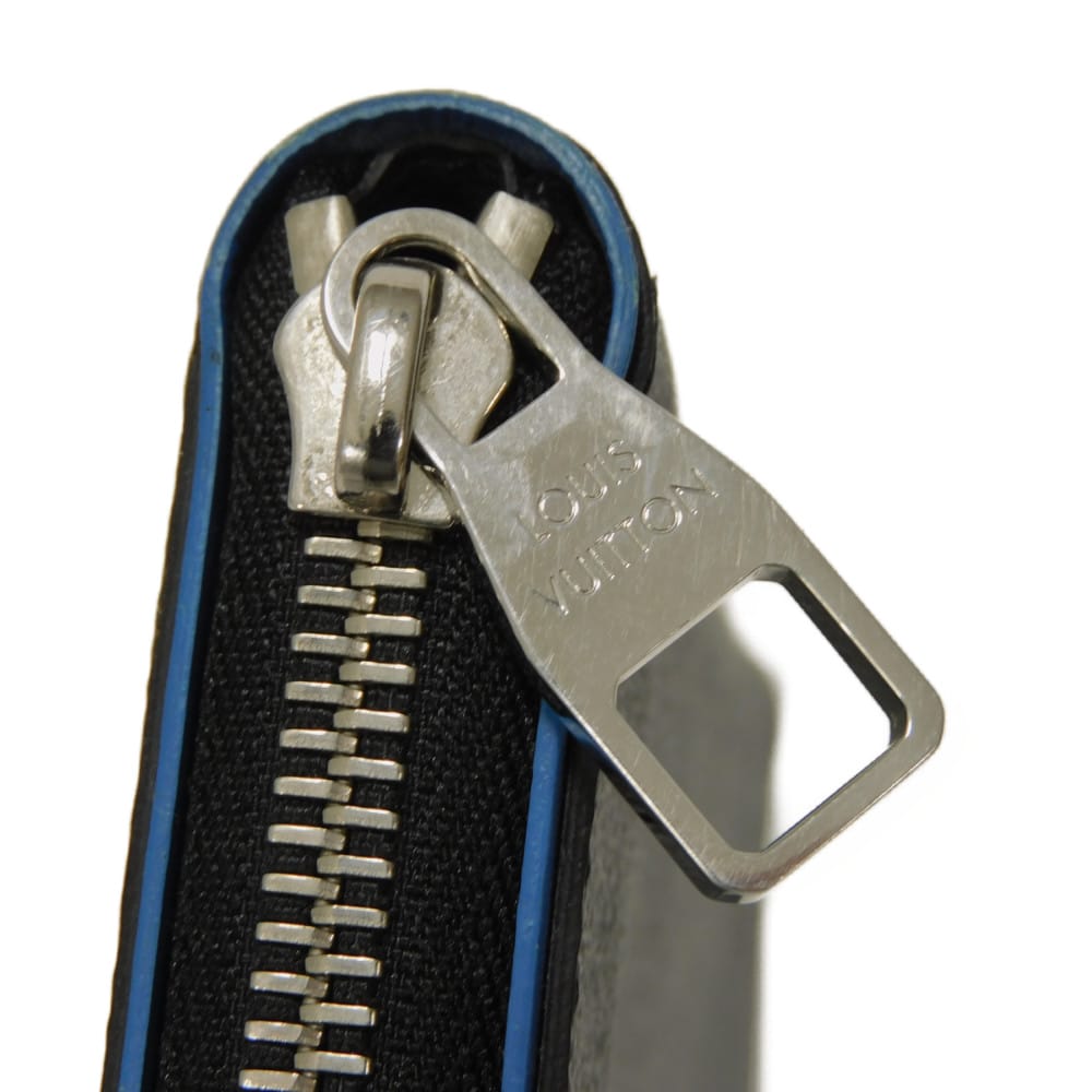 LOUIS VUITTON Long Wallet Purse N64436 Damier Graffit Canvas x Cowhide Leather blue Damier Graphite Zippy Wallet Vertical