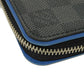 LOUIS VUITTON Long Wallet Purse N64436 Damier Graffit Canvas x Cowhide Leather blue Damier Graphite Zippy Wallet Vertical