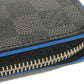 LOUIS VUITTON Long Wallet Purse N64436 Damier Graffit Canvas x Cowhide Leather blue Damier Graphite Zippy Wallet Vertical