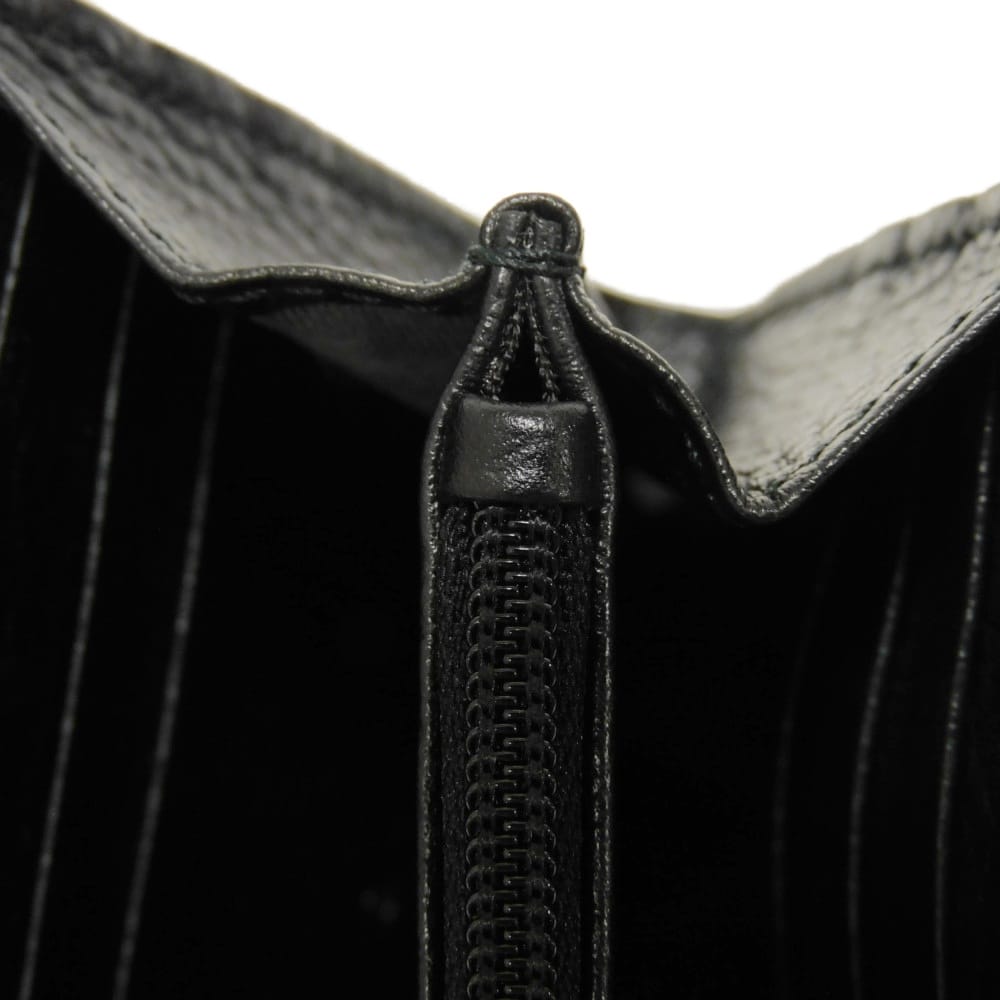 GUCCI Long Wallet Purse 779776 A7M0T 1000 Calf leather (embossed) black Double G GG Marmont Continental Wallet