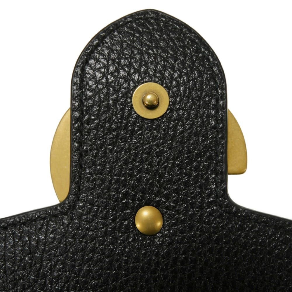 GUCCI Long Wallet Purse 779776 A7M0T 1000 Calf leather (embossed) black Double G GG Marmont Continental Wallet