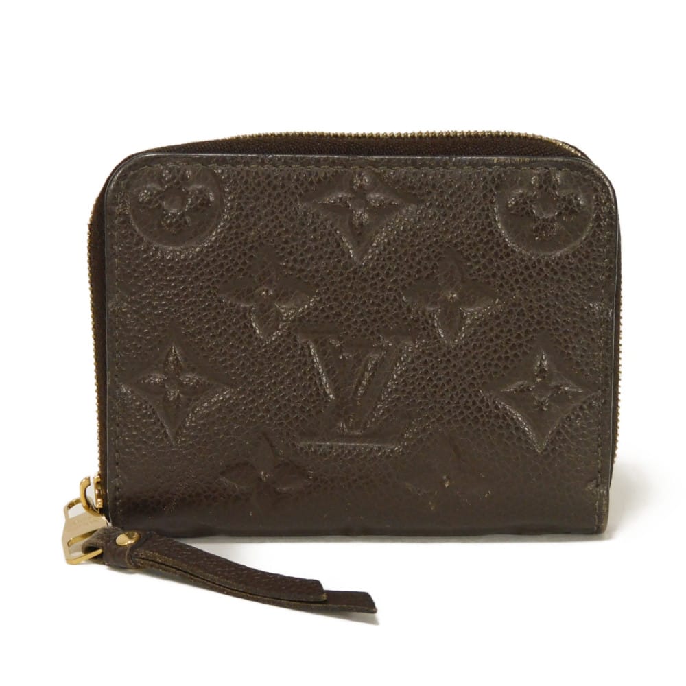 LOUIS VUITTON Coin case M60553 Implant leather (monogram embossed) Tail Monogram Unplant Zip around purse