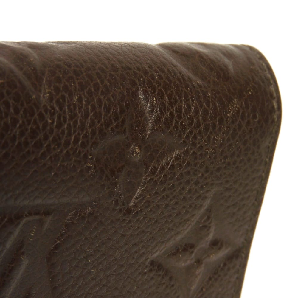 LOUIS VUITTON Coin case M60553 Implant leather (monogram embossed) Tail Monogram Unplant Zip around purse