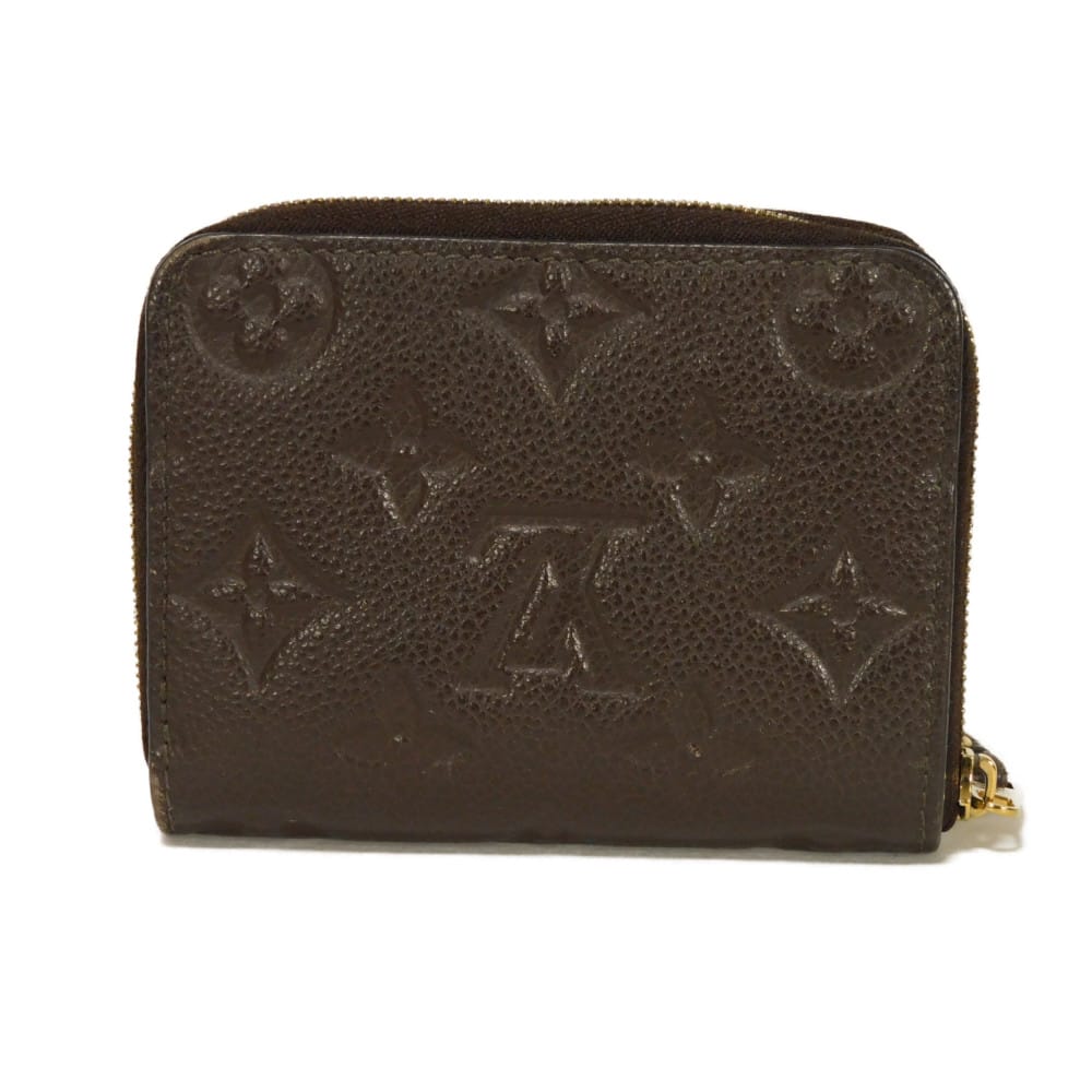 LOUIS VUITTON Coin case M60553 Implant leather (monogram embossed) Tail Monogram Unplant Zip around purse