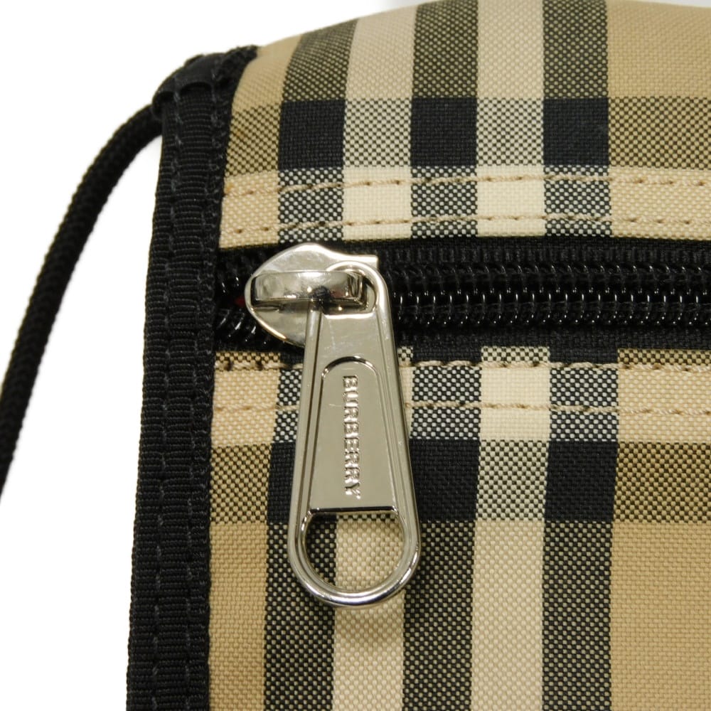 BURBERRY Shoulder Bag 8026664 cotton beige logo rubber Nova check phone case